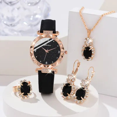 6PCS/Set  Women's Watch and Jewelry Set