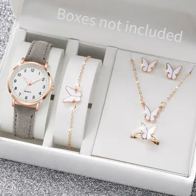 6PCS/Set  Women's Watch and Jewelry Set