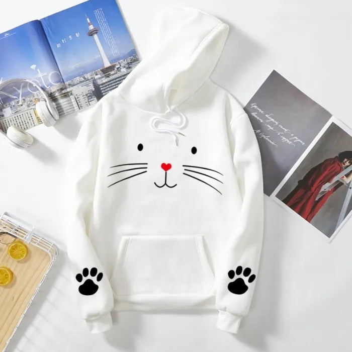 Cute Cat Hoodie for Girls