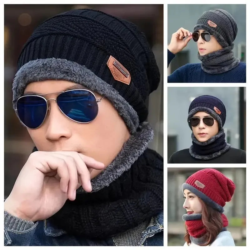 Wool Cap with Neck Warmer