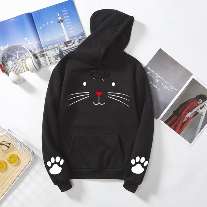 Cute Cat Hoodie for Girls