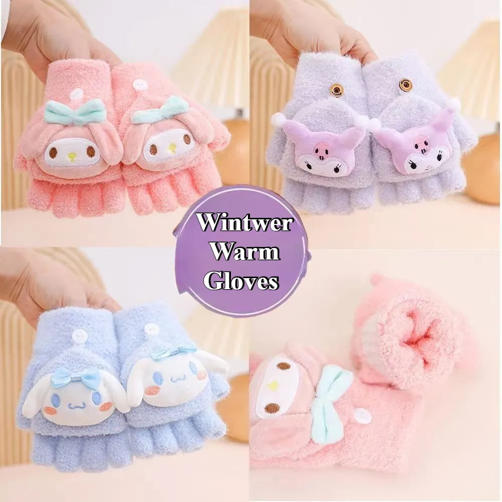 Cute Winter Finger Children Gloves